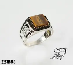 خرید و قیمت انگشتر نقره مردانه طرح چوب مربعی - خرید بدلیجات مدل سال و ارزان در فروشگاه زیورآلات استرلینگ