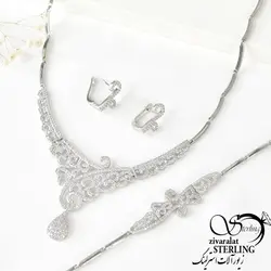 خرید و قیمت سرویس زنانه طرح طلا کد:۲۲۶۲ - خرید بدلیجات مدل سال و ارزان در فروشگاه زیورآلات استرلینگ