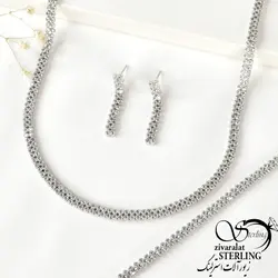 خرید و قیمت سرویس نقره زنانه بدون گوشواره کد:۲۰۲۵ - خرید بدلیجات مدل سال و ارزان در فروشگاه زیورآلات استرلینگ