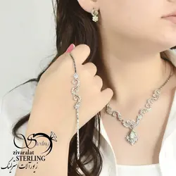 خرید و قیمت سرویس نقره زنانه کد:۲۰۲۴ - خرید بدلیجات مدل سال و ارزان در فروشگاه زیورآلات استرلینگ
