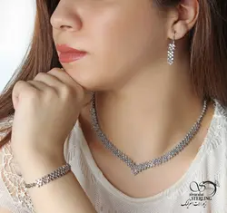 خرید و قیمت سرویس نقره زنانه کد:۲۰۲۳ - خرید بدلیجات مدل سال و ارزان در فروشگاه زیورآلات استرلینگ