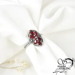 خرید و قیمت انگشتر نقره زنانه یاقوت سرخ کد:۱۶۶۴ - خرید بدلیجات مدل سال و ارزان در فروشگاه زیورآلات استرلینگ