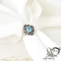 خرید و قیمت انگشتر نقره زنانه فیروزه کد:۱۵۳۲ - خرید بدلیجات مدل سال و ارزان در فروشگاه زیورآلات استرلینگ