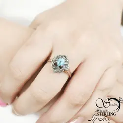 خرید و قیمت انگشتر نقره زنانه فیروزه کد:۱۵۳۲ - خرید بدلیجات مدل سال و ارزان در فروشگاه زیورآلات استرلینگ