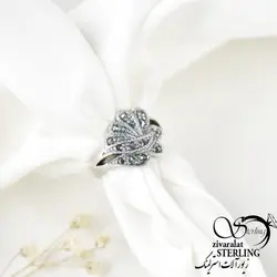 خرید و قیمت انگشتر سیاه قلم نقره زنانه کد:۱۲۶۰ - خرید بدلیجات مدل سال و ارزان در فروشگاه زیورآلات استرلینگ