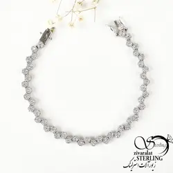 دستبند نقره زنانه فلاور کد:۱۳۶۷ % - فروشگاه زیورآلات استرلینگ