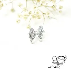 گوشواره میخی نقره کد 6235