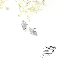 گوشواره میخی نقره کد 6235