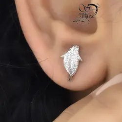 گوشواره میخی نقره کد 6235