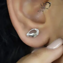 گوشواره میخی نقره کد 6204