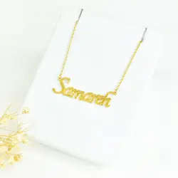 پلاک اسم سمانه استیل فارسی رنگ ثابت و ضدحساسیت ، خرید پلاک اسم سمانه فارسی