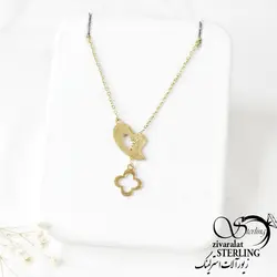 گردنبند استیل طرح قلب
