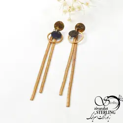 گوشواره رنگ ثابت دایره ایی