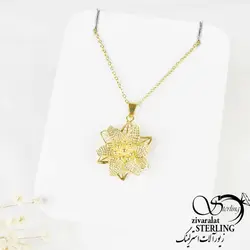 گردنبند طرح گل