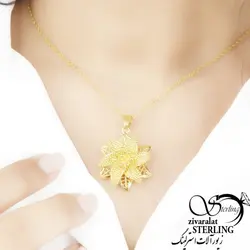 گردنبند طرح گل