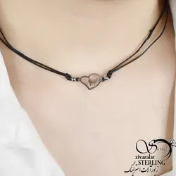 گردنبند پلاک قلب استیل کد6951