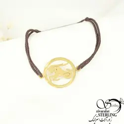 دستبند استیل بند نخی ماه تولد دی کد7512