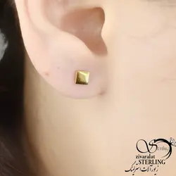 گوشواره استیل مربعی