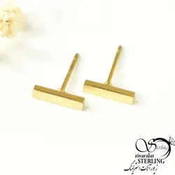 گوشواره برند استیل طرح طلا