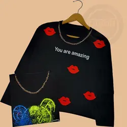 بلوز کراپ لب و خرس