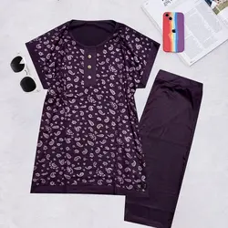 تاپ و شلوارک ترمه