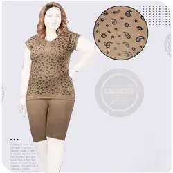 تاپ و شلوارک ترمه