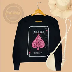بلوز کراپ طرح pink