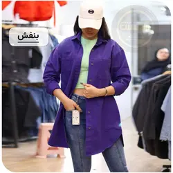 مانتو کتان رنگی