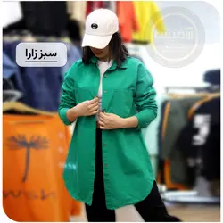 مانتو کتان رنگی