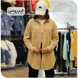 مانتو کتان رنگی