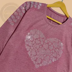 بلوز نگینی مودال برفی