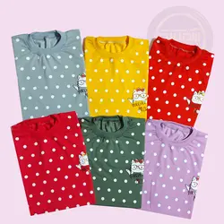 بلوز و شلوار خال خالی گربه