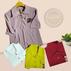 بلوز آستین سه ربع ابروبادی