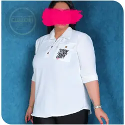 بلوز آستین سه ربع ابروبادی