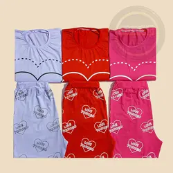 تیشرت و شورتک قلب و گل