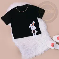 تیشرت کراپ خرگوش زنجیردار