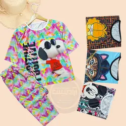 کراپ و شلوارک فلامنت طرحدار