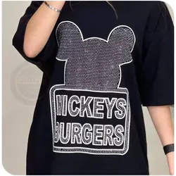 تیشرت لانگ میکی موس نگینی