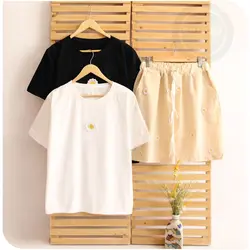 تیشرت و شلوارک بابونه برجسته