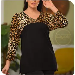 شومیز یقه هفت پلنگی