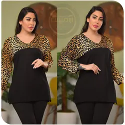 شومیز یقه هفت پلنگی