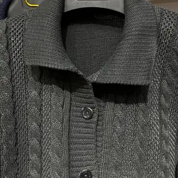 ژاکت بافت جلو دکمه