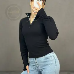 بلوز نیم زیپ فینگردار
