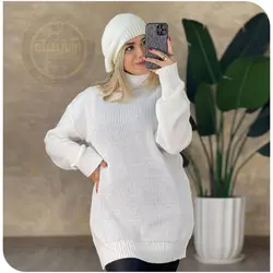 تونیک بافت یقه شل رنگی