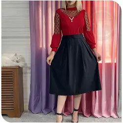 شومیز گیپور گردنبنددار