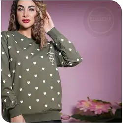 بلوز قلب قلبی رنگی