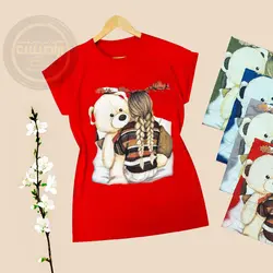 تیشرت دختر گیسو و خرس