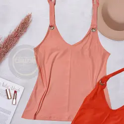 تاپ یقه هفت پانچدار