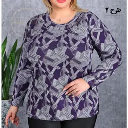 بلوز نگینی ژاکارد طرح ۱ و ۲