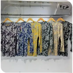 بلوز نگینی ژاکارد طرح ۱ و ۲